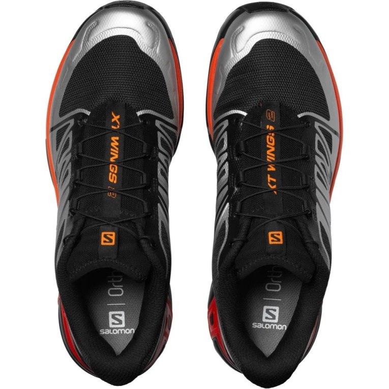 Black / Silver / Orange Salomon Xt-wings 2 Men's Sneakers | PH 19584J